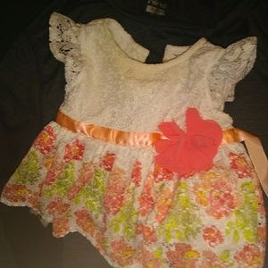 Baby girl 0-3mo Nicole Miller dress& headband